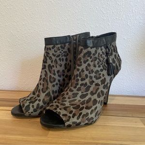 Leopard Print Ankle Boots